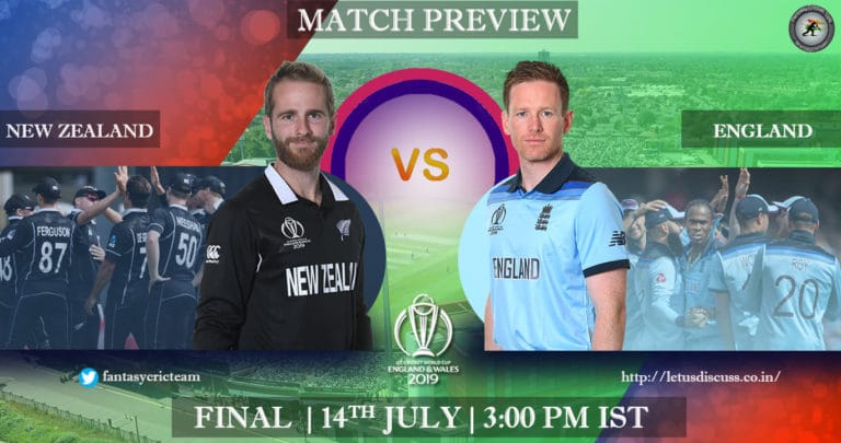CWC 2019 Final: England v New Zealand Preview Dream11