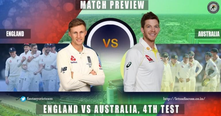 Ashes 2019: England vs Australia 4th Test Preview Dream11