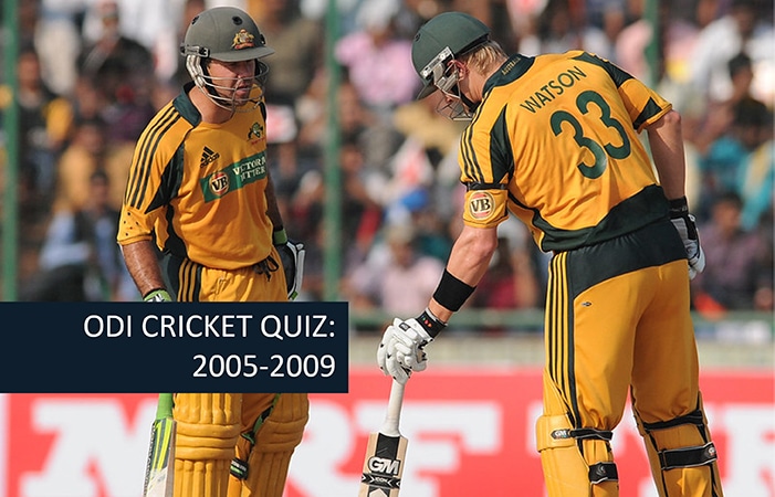 21st Century ODI Cricket Quiz Part 2 (2005-2009)