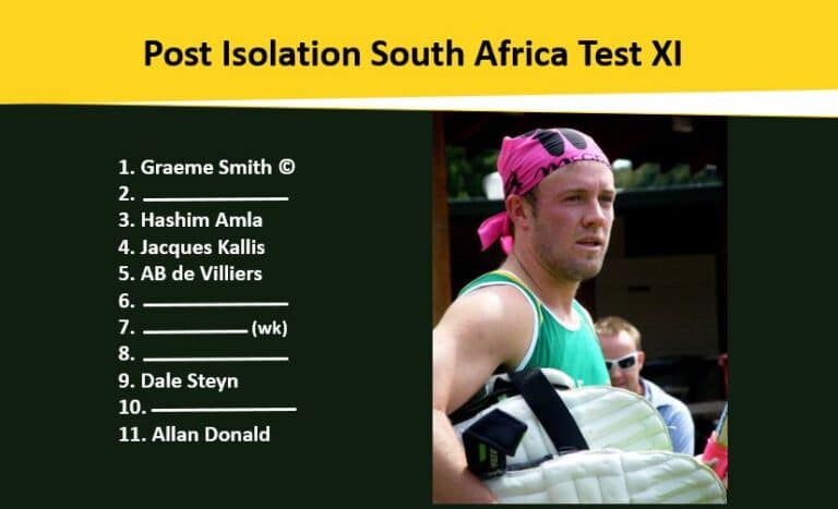 Opinion: Post-Isolation South Africa Test XI