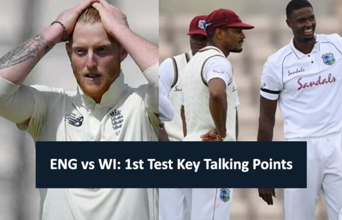 ENGvWI 1st Test Key talking points (header)