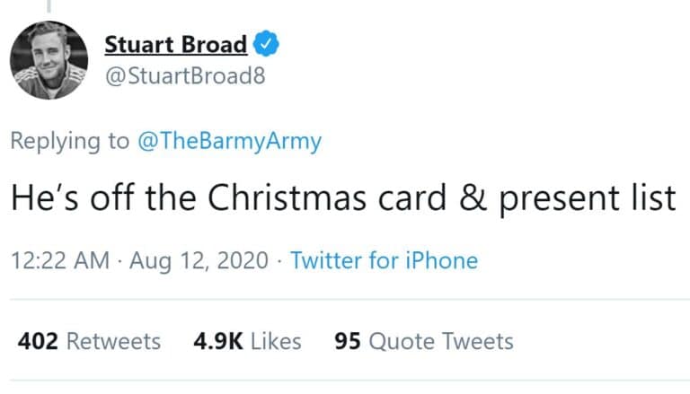 Best Twitter Reactions as Stuart Broad cops fine from dad Chris