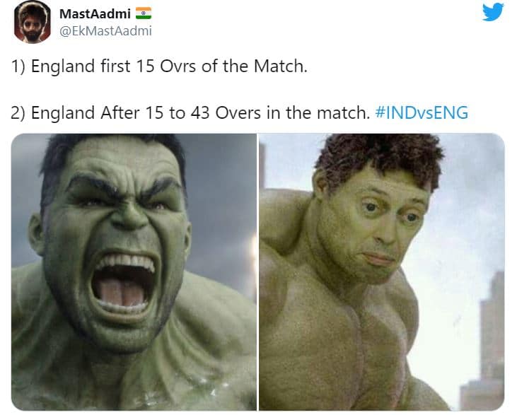 Twitter reactions to England’s collapse in 1st ODI