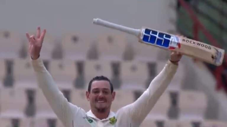 Twitter reactions to brilliant 141* by Quinton de Kock