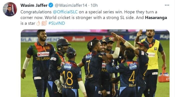 Twitter reactions as Wanindu Hasaranga leads SL series win over India