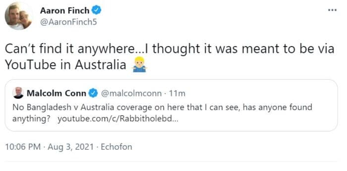 Foxtel cops heat after not broadcasting Bangladesh vs Australia series