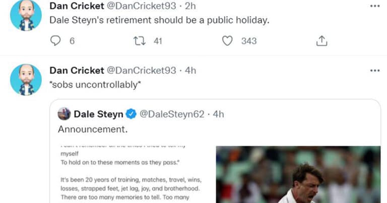 Twitter reactions after Dale Steyn announces retirement