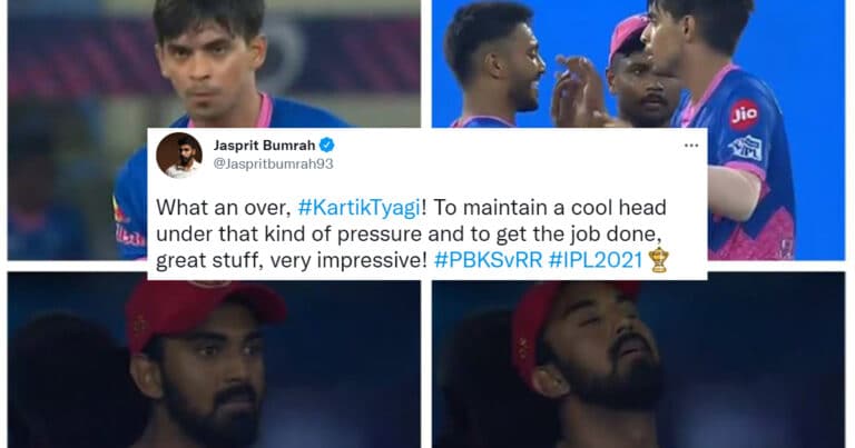 Twitter reactions: Tyagi seals miracle win for RR vs PBKS