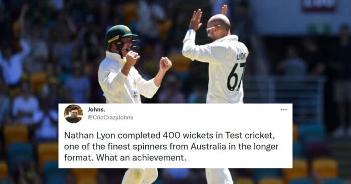 Cricket News: Twitter reactions: Nathan Lyon FINALLY takes 400th Test wicket | Nathan Lyon takes 400th Test wicket: Fans react on Twitter