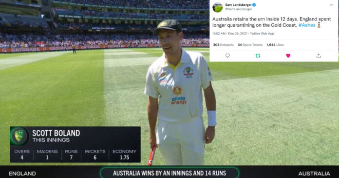 Cricket News: Twitter reactions as Australia DESTROYS England: Scott Boland 6/7 | Reactions to England 68 all-out as Australia retain Ashes