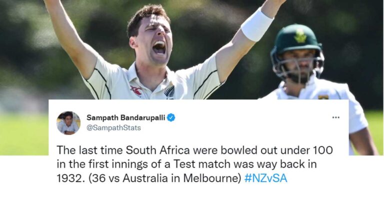 Twitter reactions as South Africa rolled for 95: Matt Henry 7/23