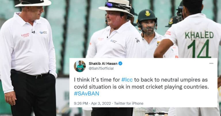 “Should have been chasing 170” – Bangladesh upset with umpiring in Durban