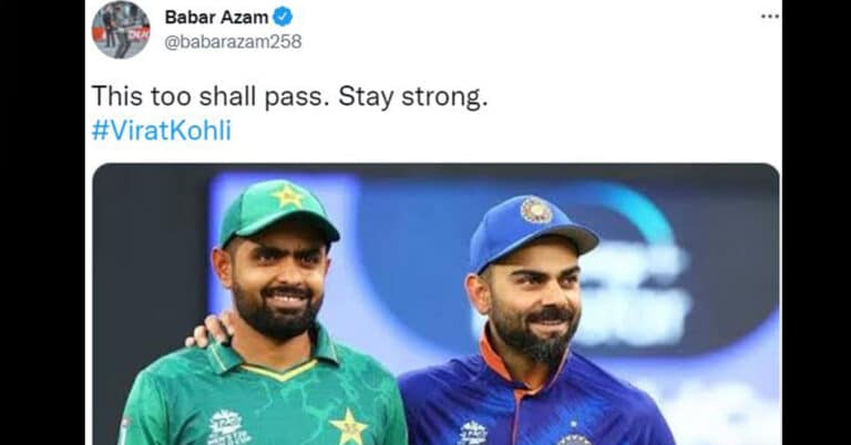 Babar Azam backs Virat Kohli: fans praise the Pakistan star