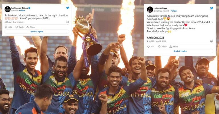 Twitter reactions to Sri Lanka winning the 2022 Asia Cup