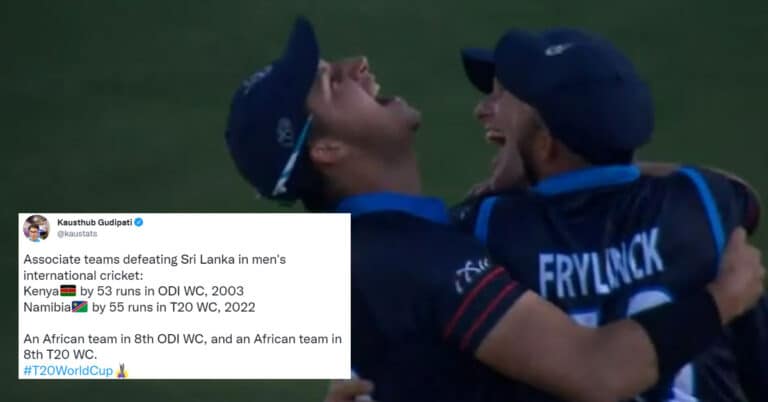 Twitter reactions after Namibia THUMPS Sri Lanka in World Cup opener