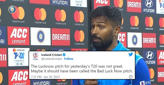Cricket News: Hardik Pandya & fans slam Lucknow pitch for 2nd IND vs NZ T20 | Lucknow pitch comes in for criticism by fans