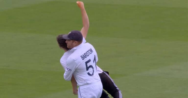 Reactions: Jonny Bairstow carries oil protestor off Lord’s ground