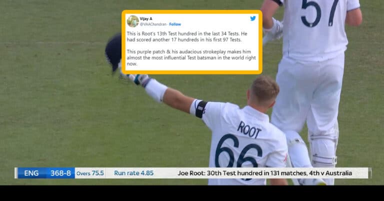 Twitter reactions – Joe Root hits masterful century vs Australia at Edgbaston