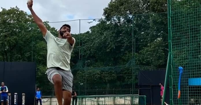 Cricket News: Image of Jasprit Bumrah in nets excites fans | Jasprit Bumrah back training in the nets after long layoff