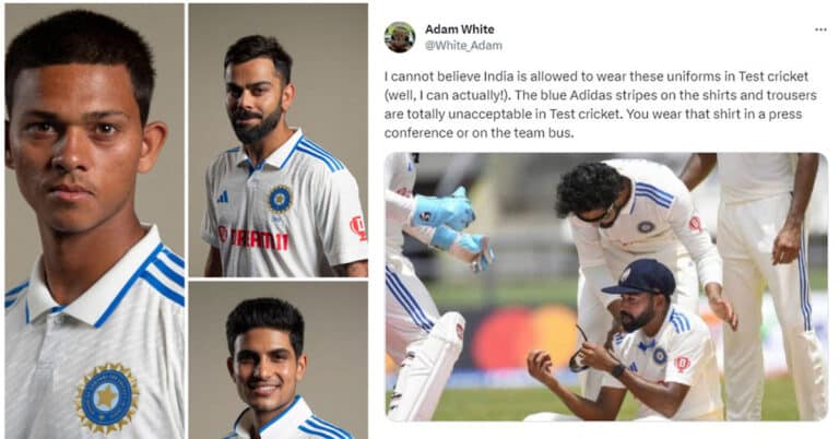 Fans critical of the India Test jersey