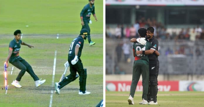 Cricket News: Litton Das calls Ish Sodhi back after run out at non-strikers end | Reactions to Litton Das recalling Ish Sodhi