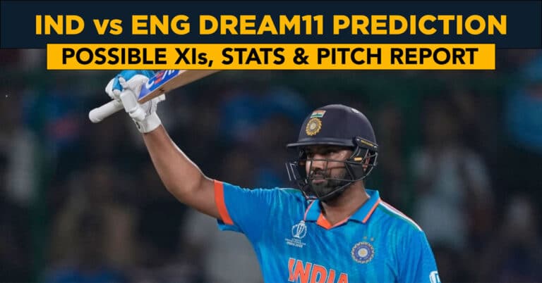 IND vs ENG Dream11 Prediction Fantasy Cricket Tips Possible XI Pitch Report: ODI World Cup 2023 Match 29