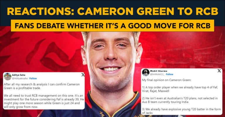 Is Cameron Green a good trade for RCB? Fans have their say