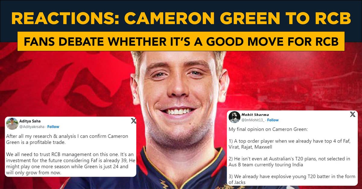 Cricket News: Cameron Green traded to RCB - Fans debate on social media on whether the move will work out for the franchise