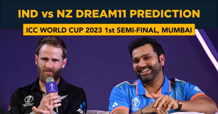 IND vs NZ Dream11 Prediction Fantasy Cricket Tips Possible XI Pitch Report – ODI World Cup 2023 Semi-Final 1