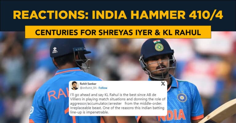 Twitter reactions to India 410/4 vs Netherlands – KL Rahul & Shreyas Iyer smash centuries