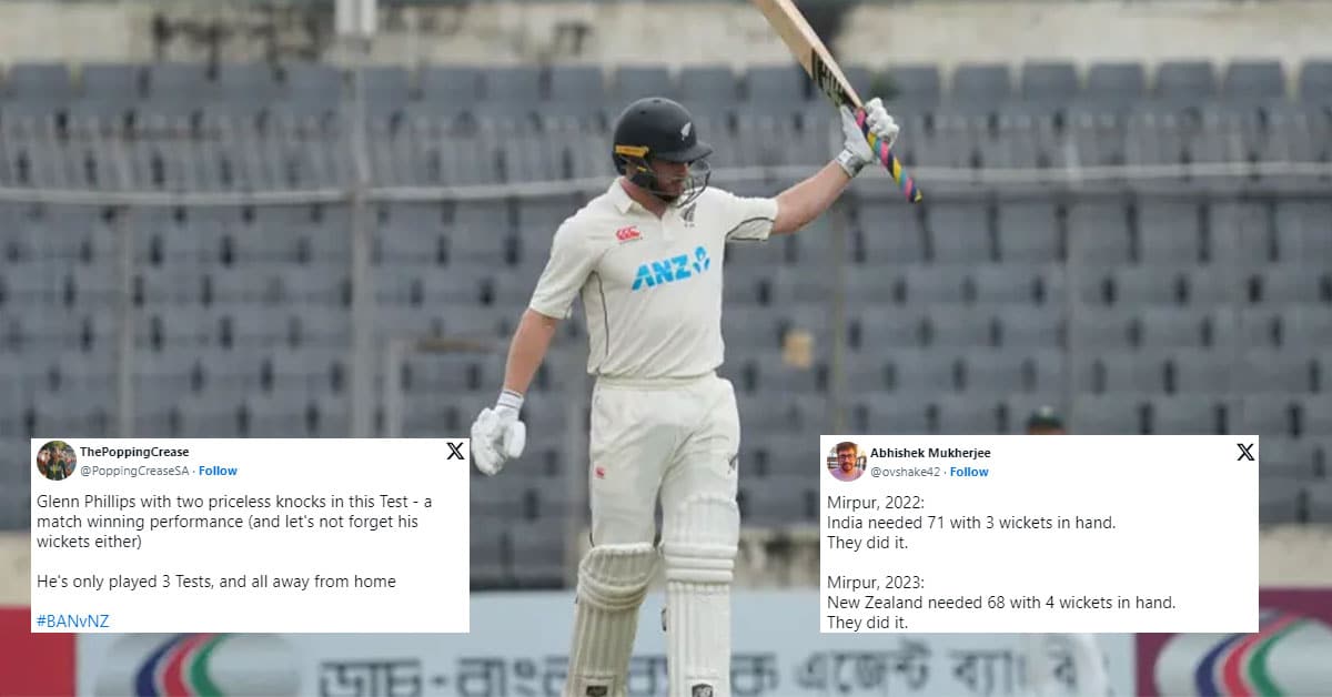 Cricket News: BAN vs NZ 2nd Test Twitter Reactions: Glenn Phillips, Mitch Santner lead New Zealand to win | Reactions to New Zealand's win in Mirpur