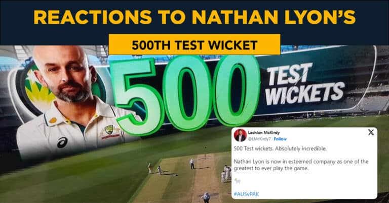 Reactions to Nathan Lyon taking his 500th Test wicket