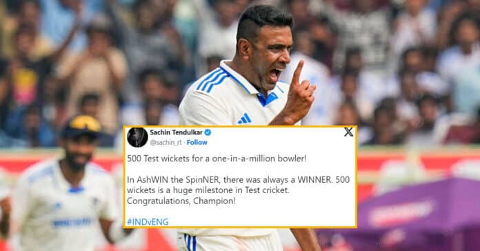 Cricket News: Fans, pundits, former players, and legends react to R Ashwin taking his 500th Test wicket for India