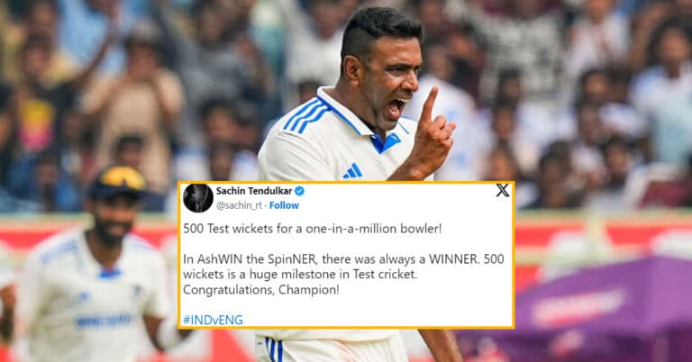 “One-in-a-million bowler”: Reactions to R Ashwin taking his 500th Test wicket