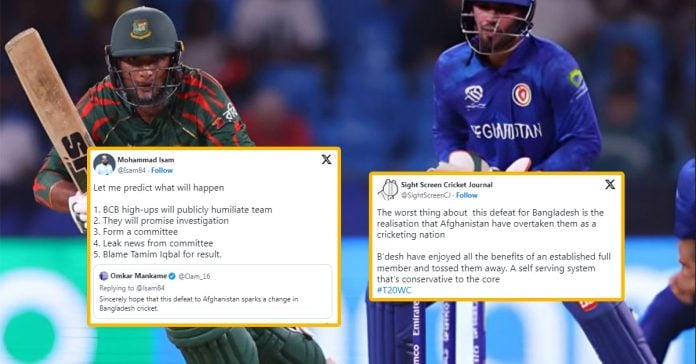 Pundits, former player Mashrafe Mortaza and fans slam Bangladesh cricket for failing to attempt chasing 116 in 12.1 overs against Afghanistan