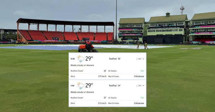 A look at the Guyana weather forecast for the big semi-final between India and England, where the winner will play South Africa.