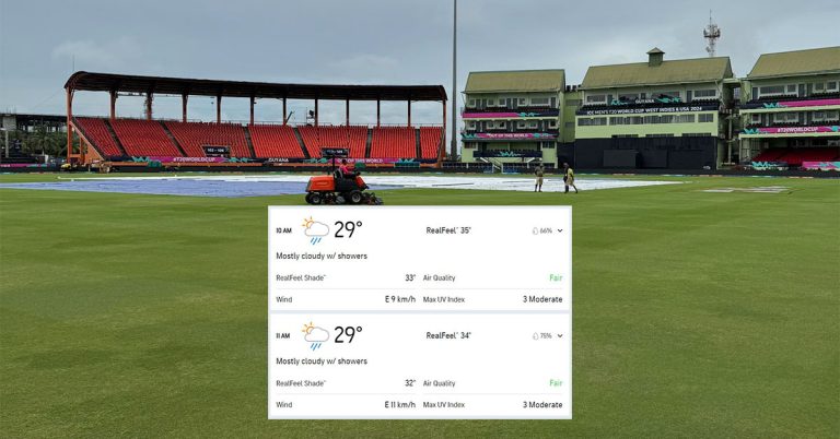 Guyana weather forecast for IND vs ENG Semi-Final