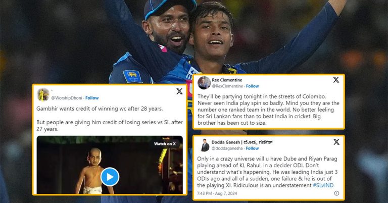 SL vs IND 3rd ODI Reactions: Hosts smash India by 118 runs to seal historic series win