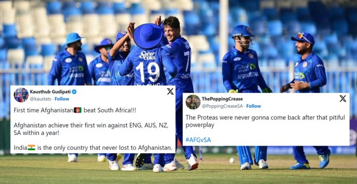 AFG vs SA: Reactions to the 1st ODI in Sharjah where Afghanistan smashed South Africa by six wickets with 144 balls to spare.