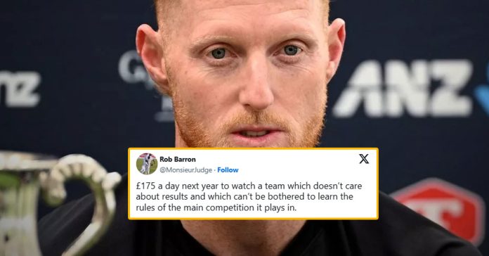 England captain Ben Stokes says he doesn't pay much attention to the World Test Championship, which has brought about criticism from fans.