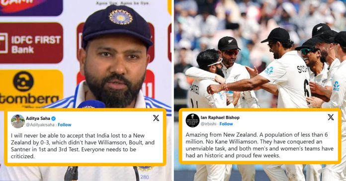 Cricket News: Reactions from New Zealand, India and neutral fans after the Black Caps sealed a 3-0 series whitewash in India.