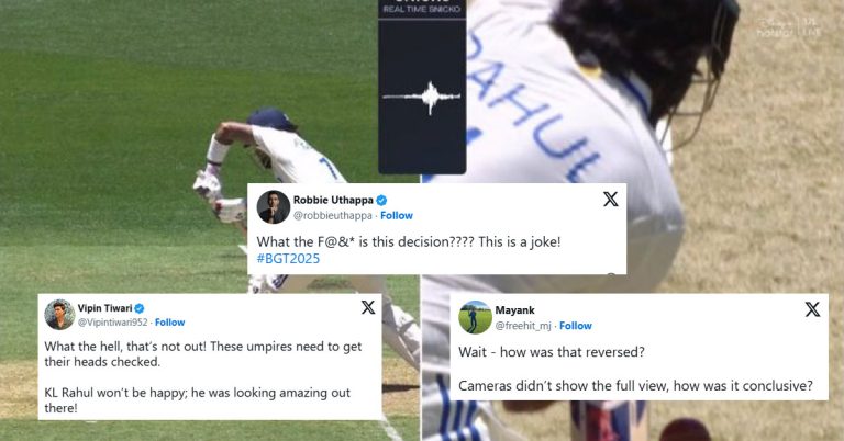 Was KL Rahul out or not out in Perth? India fans livid with third umpire after given caught behind
