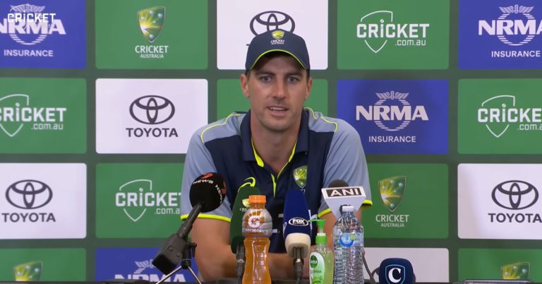 Pat Cummins reacts to 295-run loss against India in Perth