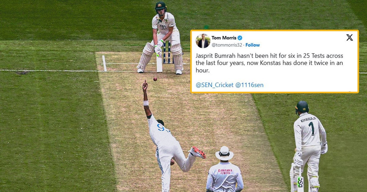 Reactions to an incredible innings by Sam Konstas where he scored 60 off 65 balls, including 34 off Jasprit Bumrah.