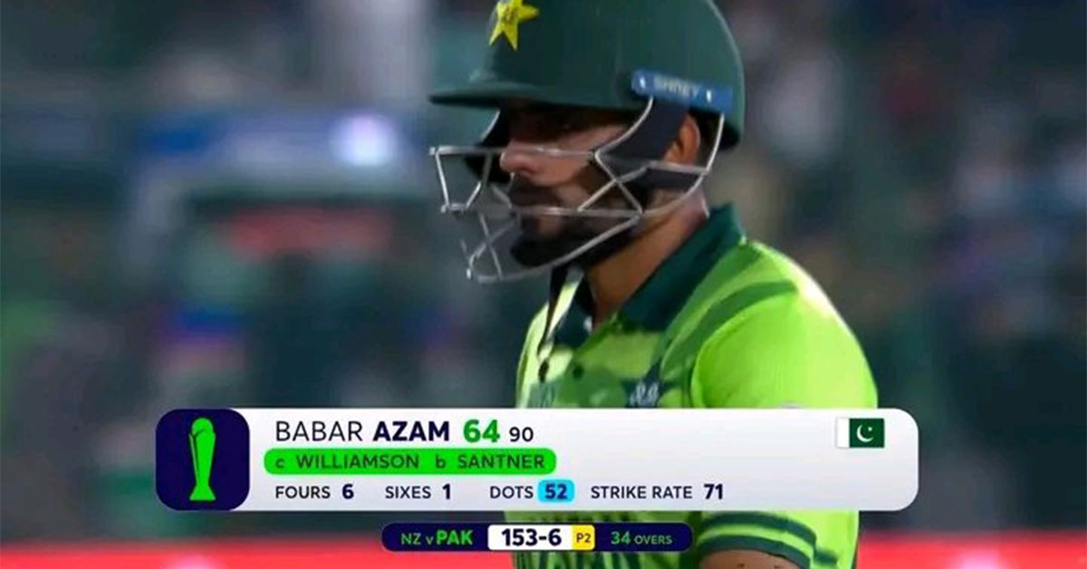 Babar Azam came in for criticism from fans and pundits following his innings of 64 (90) in the opening match of the 2025 Champions Trophy.