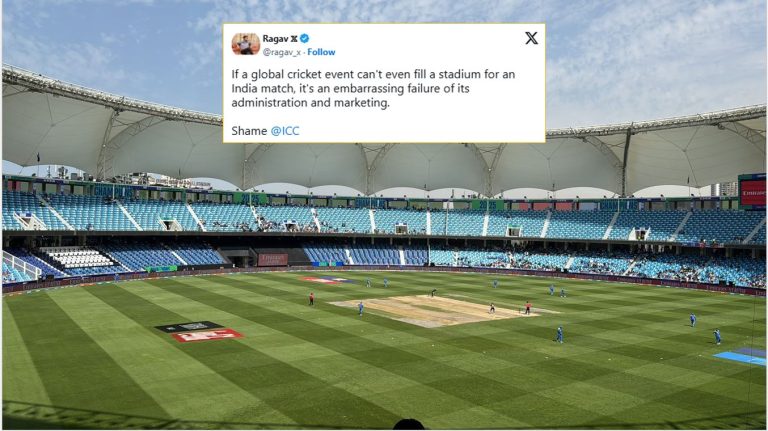 Reactions to low crowd in Dubai for IND vs BAN Champions Trophy Game