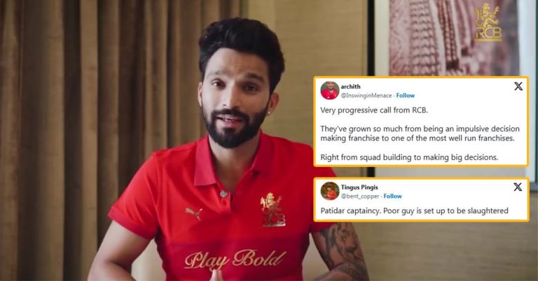 Reactions to Rajat Patidar named as RCB captain