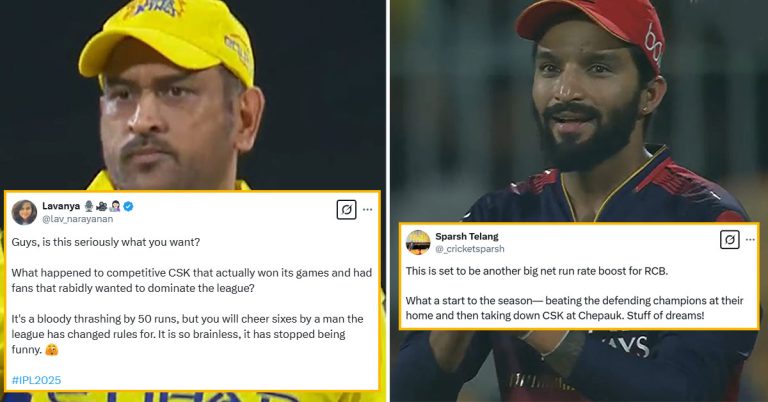 CSK vs RCB Twitter Reactions 2025 – Bengaluru THRASH Chennai by 50 runs