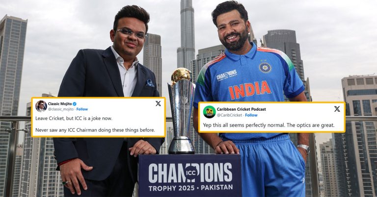 Fans criticise ICC chair Jay Shah for posing with Rohit Sharma and Champions Trophy