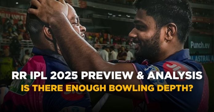 Preview and SWOT analysis for the Rajasthan Royals (RR) ahead of the 2025 Indian Premier League (IPL) season.